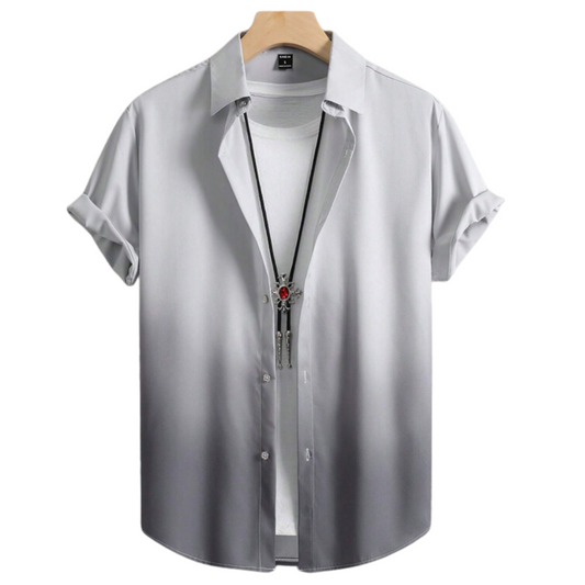 CAMISA BLANCA CON DEGRADADO A GRIS