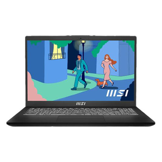 LAPTOP MSI MODERN 15 B12MO-863XCR 9S7-15H112-863 15.6" I5-1235U 8GB ONBOARD 512GB SSD BLACK SIN SISTEMA OPERATIVO - SPANISH