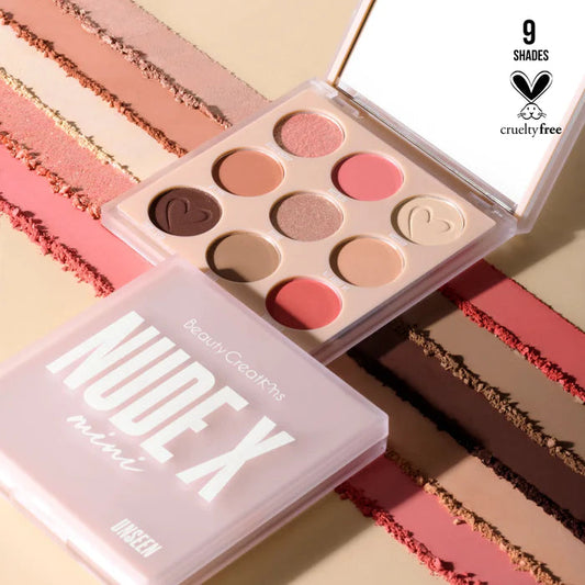 PALETA DE SOMBRAS NUDE X MINI UNSEEN BEAUTY CREATIONS